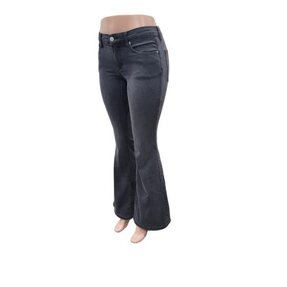 Urban Outfitters BDG‎ Flare Bell Bottom Stretch Denim Jeans Size 28 Washed Black - Picture 4 of 14